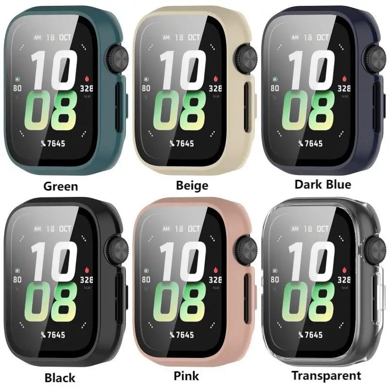 PC+Tempered Glass Case for Honor Watch 5 Smart Watch Strap Protective Cover Bumper Honor Watch5 Screen Protector Accessories