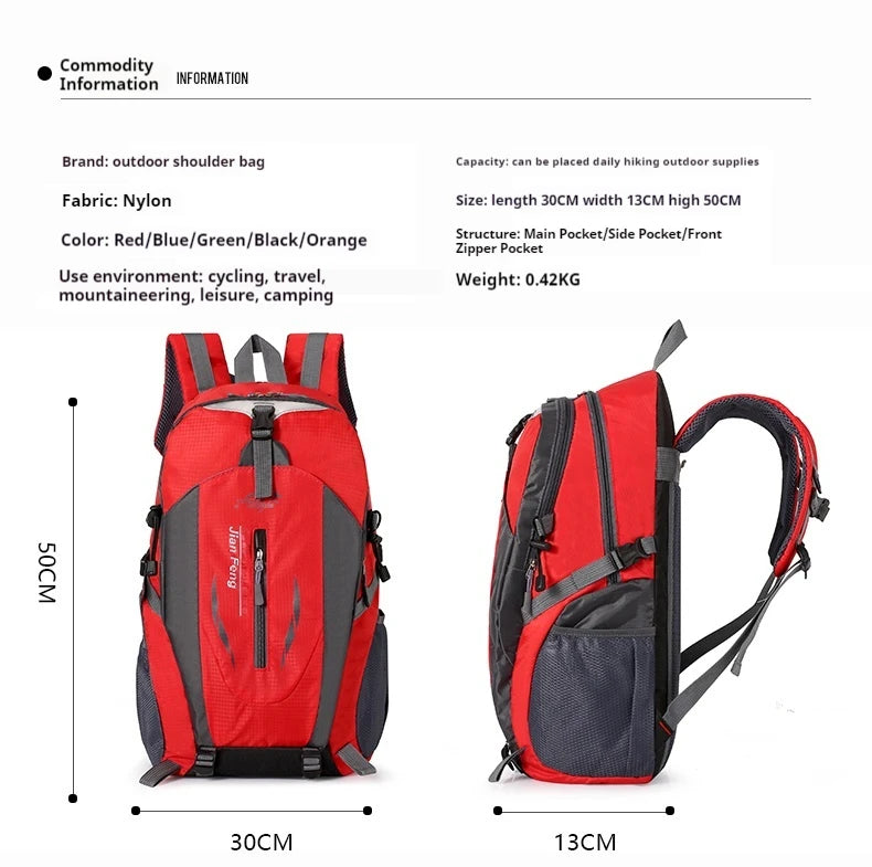 Outdoor Travel Backpack Big Capacity Fashion Travel Backpacks Men Climbing Travel Backpack Classic Sport Travel Backpacks - Smarsty