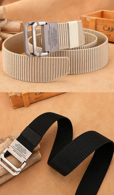 Men Nylon Tactical Belt Durable Canvas Military Strap - Smarsty
