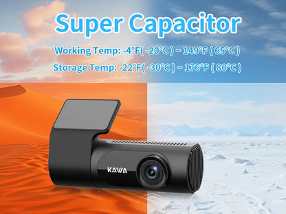 Car Dash Cam 2K Video Recorder With Night Vision WiFi - Smarsty