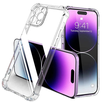 Smarsty Shockproof Clear Phone Case With Lens Protection Pro Max -