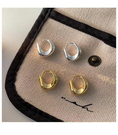 925 Sterling Silver Hoop Earrings For Women Versatile - Smarsty