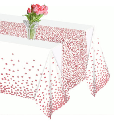 Black Gold Rectangular Tablecloth for Parties and Events - Smarsty