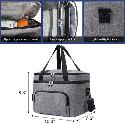 Insulated Lunch Bag With Adjustable Strap And Waterproof - Smarsty