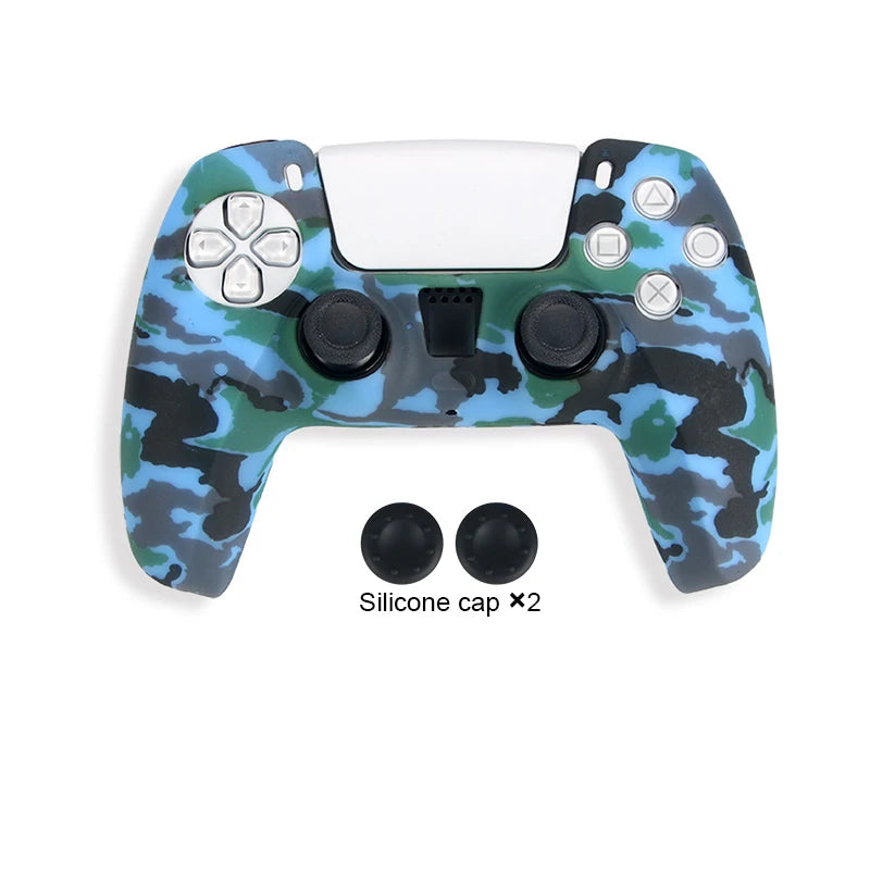 Camo Silicone Skin Cover for PS5 Controller Protection - Smarsty