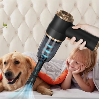 new Car vacuum cleaner household appliances portable battery long life powerful vacuum cleaner suitable for cleaning car debris - Smarsty