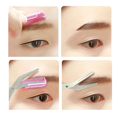 Karsyngirl Stainless Steel Eyebrow Trimmer With Comb - Smarsty