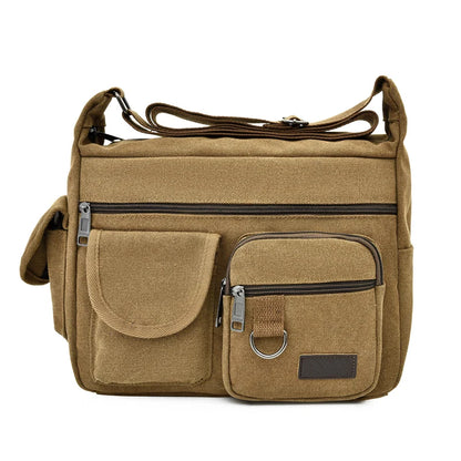 Premium Canvas Crossbody Bag For Men Luxury Messenger - Smarsty