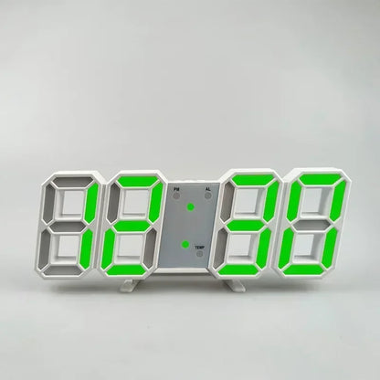3D LED Digital Alarm Clock with Date and Temperature - Smarsty