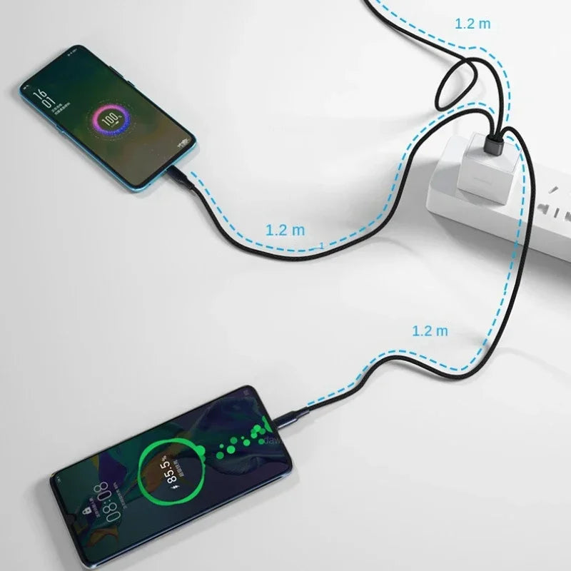 3 in 1 USB Charge Cable for Fast Mobile Charging - Smarsty
