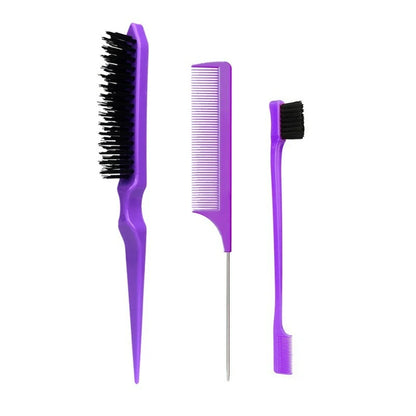 Three-Piece Hair Comb Set for Styling and Precision - Smarsty
