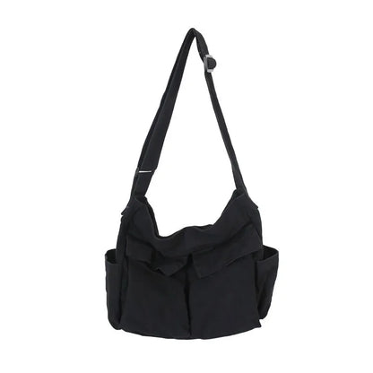 Canvas Workwear Shoulder Bag Large Capacity Messenger - Smarsty