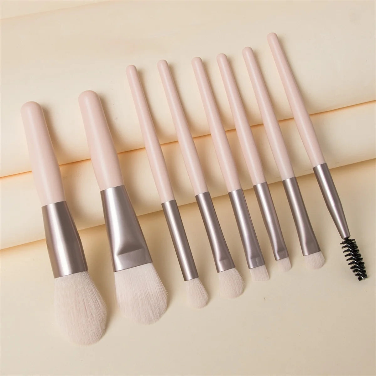 8 Piece Soft Fluffy Makeup Brush Set for Flawless Blending - Smarsty
