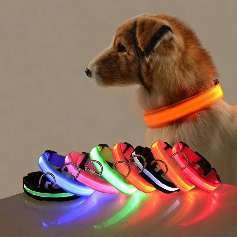 Nylon LED Glow In The Dark Dog Leash - Smarsty
