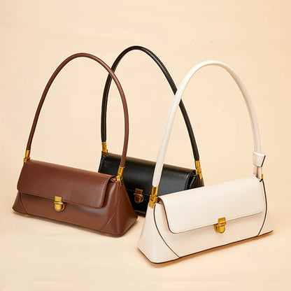 Lux Baguette Bag For Women Genuine Leather Shoulder - Smarsty