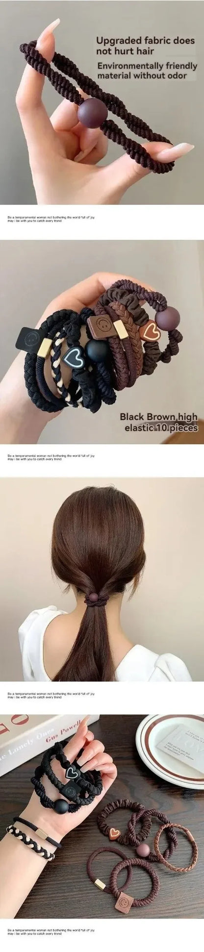 High Elasticity Leather Headbands for Durable Ponytails - Smarsty
