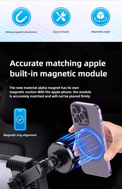 Magnetic Car Phone Holder 360 Degree Rotation Mount - Smarsty