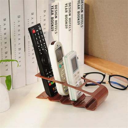 4 Section Tv Remote Control Stand Holder Home Appliance Remote Control Storage Rack Desktop Bracket For Home Living Room Office