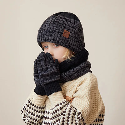 Kids Winter Hat Scarf Gloves Set Warm And Cozy Essentials - Smarsty