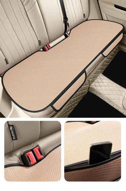 Breathable Ice Silk Car Seat Cushion Non-slip and Wear-resistant Solid Color Ice Silk Car Seat Cover, Universal Fit Most Cars