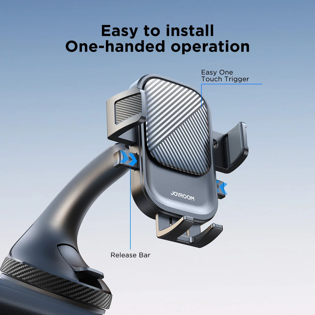 Universal Car Phone Mount With Strong Suction 360 Rotation - Smarsty