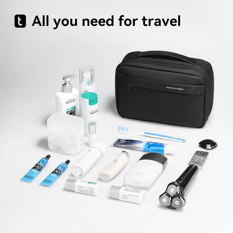 Mens Travel Toiletry Bag Waterproof With Dry Wet Separation - Smarsty