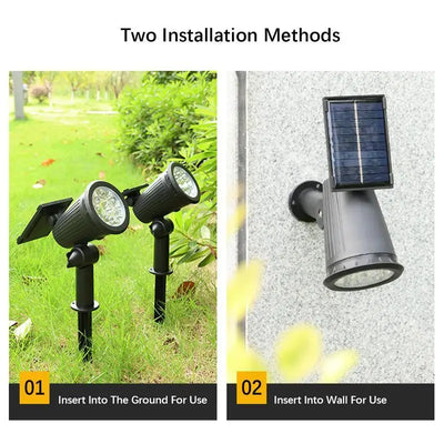 Solar Spotlights for Garden with Adjustable Brightness - Smarsty