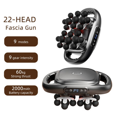 16-Head Fascia Gun High-Frequency Vibration Body Massage Gun Back and Waist Massager Neck Shoulder Massager Muscle masajeador - Smarsty