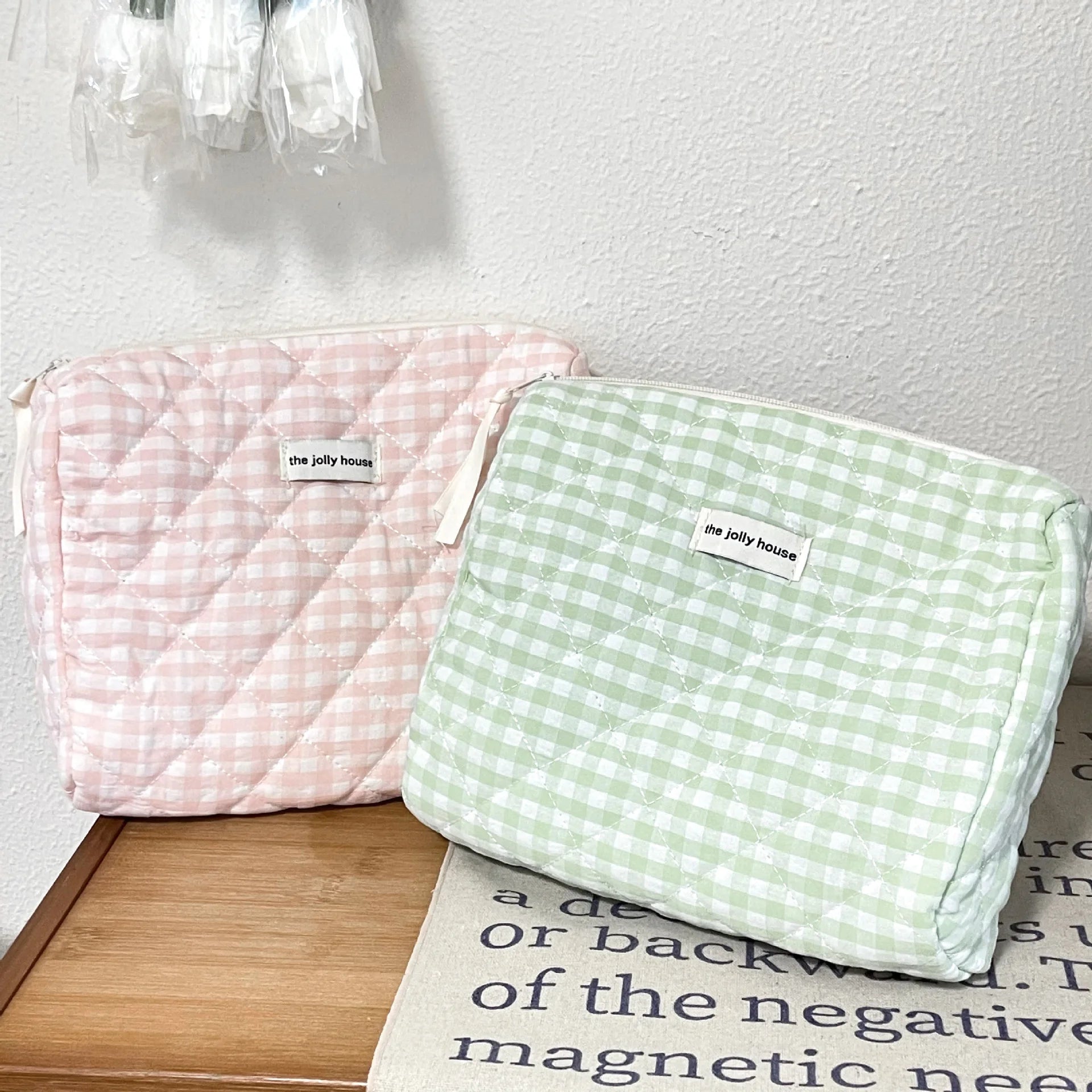 Large Capacity Women's Cosmetic Bags Cases Casual Ladies Small Storage Bag with Zipper Female Travel Clutch Bag Small Handbags - Smarsty
