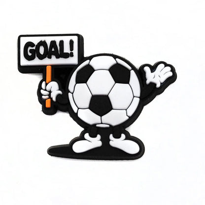 Sprot Soccer Football Shoe Charms Pin for Crocs Accessories Charms Clogs Slides DIY Shoe Decoration Buckle Party Gifts