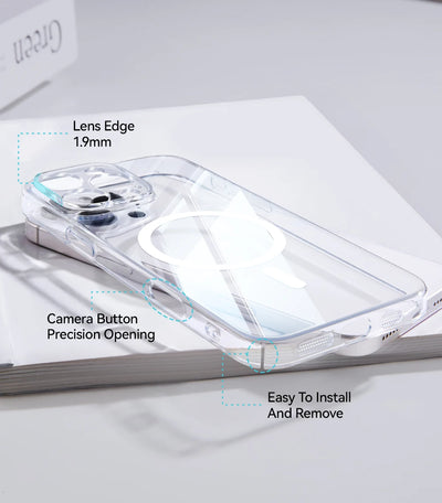 Magnetic Clear Case For iPhone Anti Yellowing - Smarsty