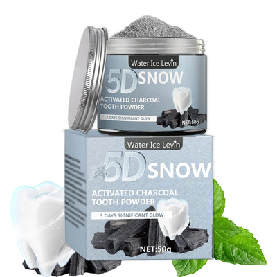 Bamboo Charcoal Teeth Whitening Powder - Natural Whitening and Deep Cleaning for Men and Women, Fresh Breath Daily Use Toothpaste, 1 Piece - Smarsty