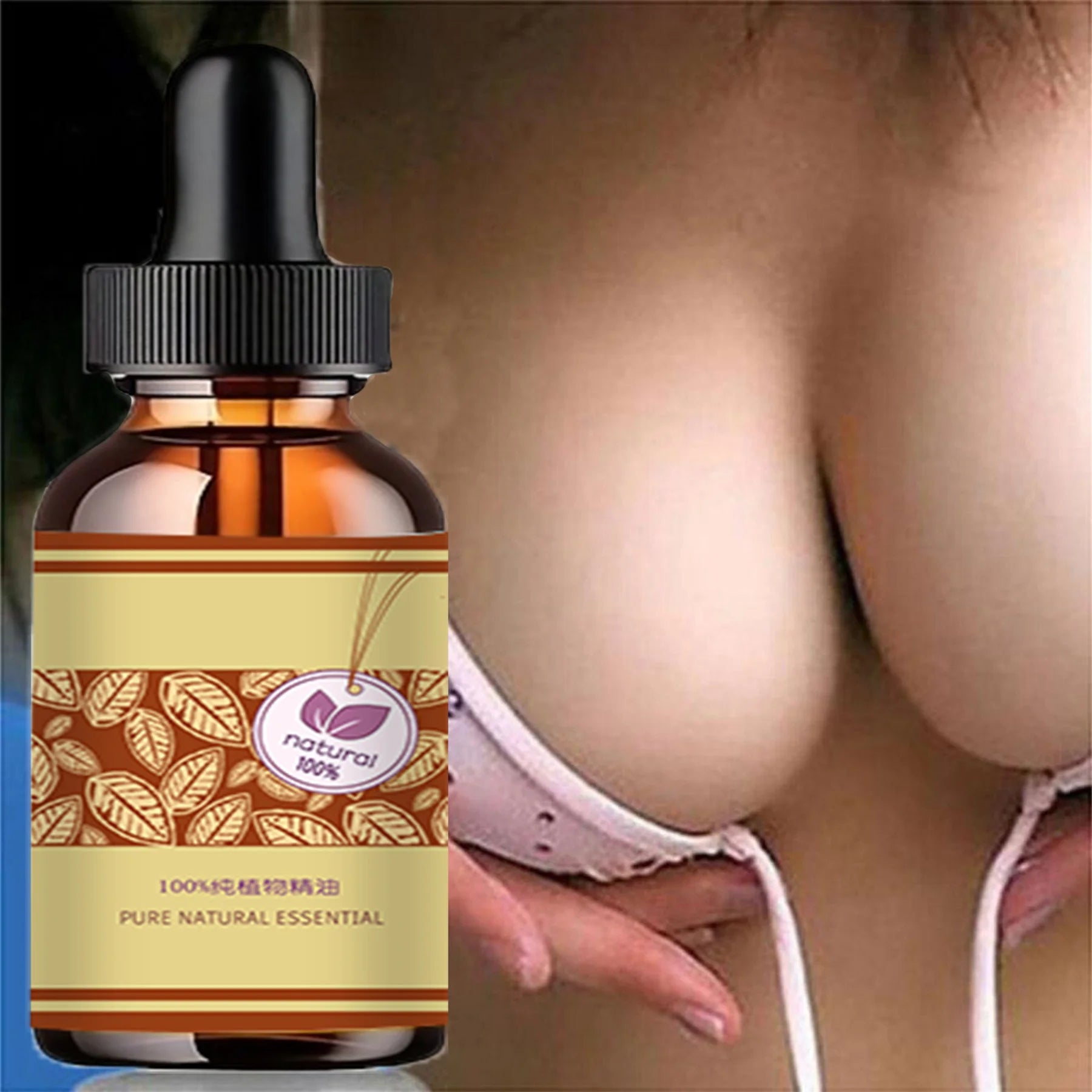 Natural Breast Enlargement Massage Oil for Fuller Bust - Smarsty