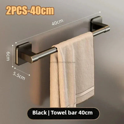 Wall Mounted Towel Rack With No Drilling Installation - Smarsty
