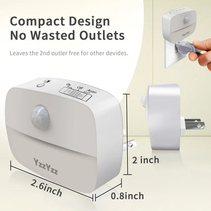 Motion Sensor LED Night Light for Bedrooms and Hallways - Smarsty