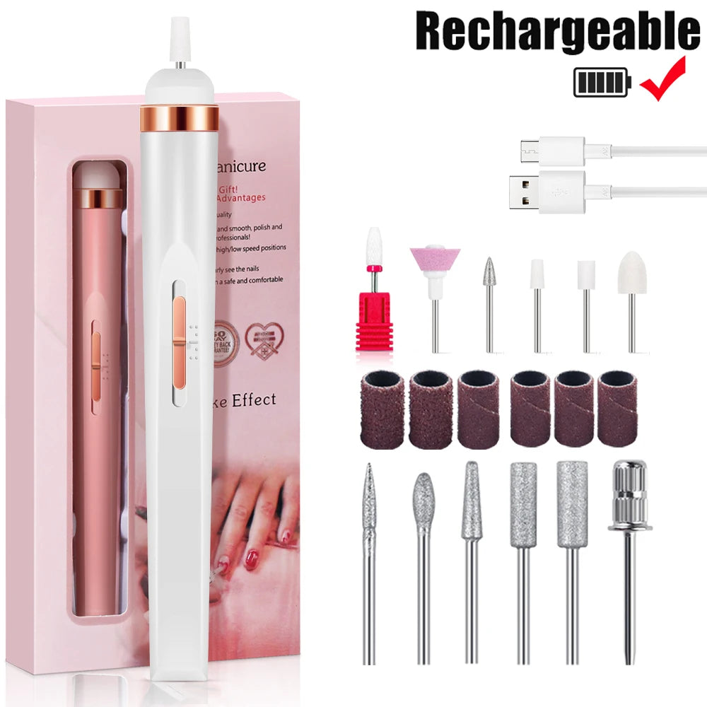 Portable Electric Nail File with 4 Speed Options - Smarsty