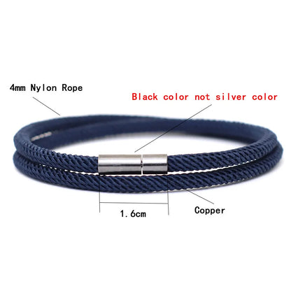 Mens Rope Bracelet with Detachable Buckle for Stylish Gifts - Smarsty
