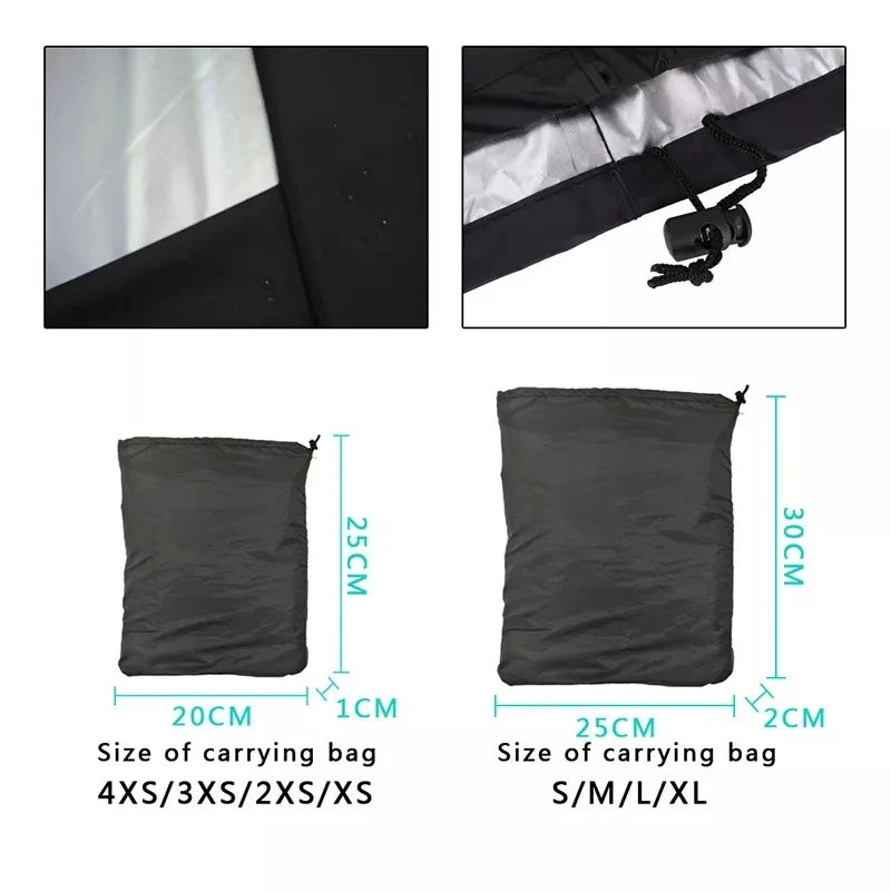 Black Waterproof BBQ Grill Cover for All Seasons - Smarsty