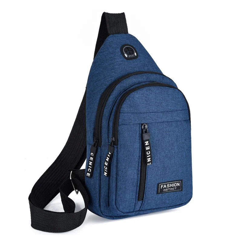 Waterproof Oxford Chest Bag For Men Korean Style Messenger - Smarsty