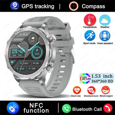 Bluetooth Call Smart Watch For Men With GPS Waterproof - Smarsty