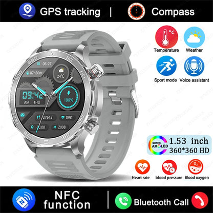 Bluetooth Call Smart Watch For Men With GPS Waterproof - Smarsty