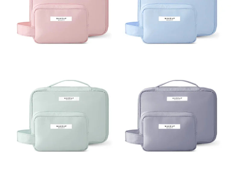 Ladies Portable Cosmetic Bag Large Capacity Travel Organizer - Smarsty