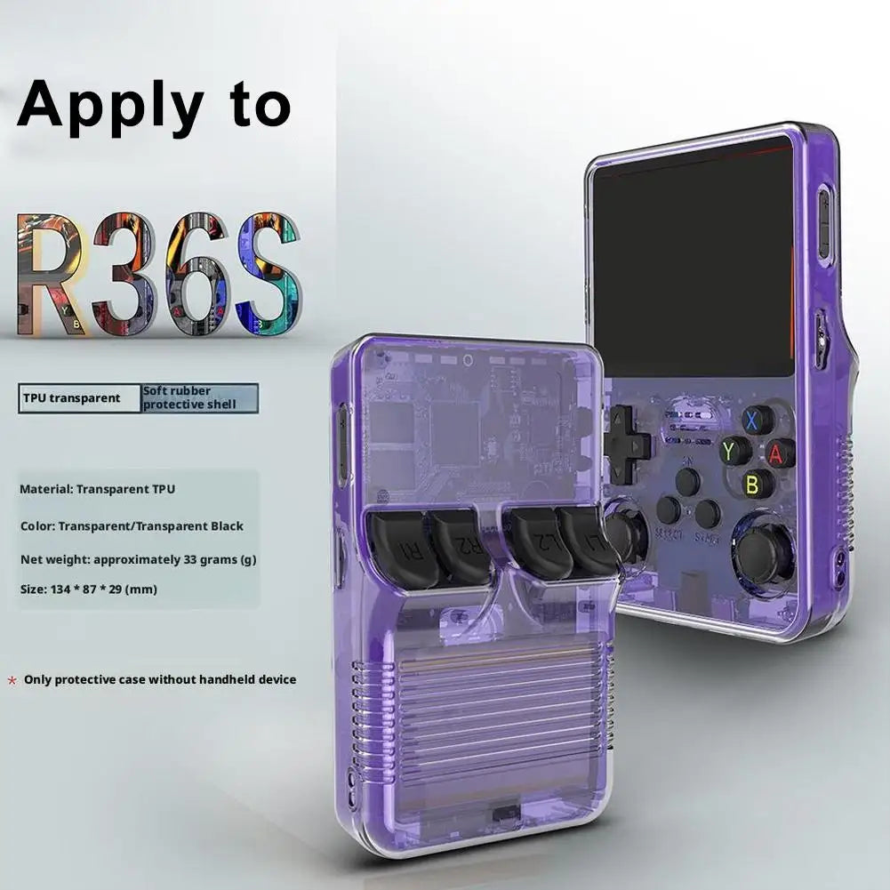 TPU Protective Case for R36S Console with Anti Fall Feature - Smarsty