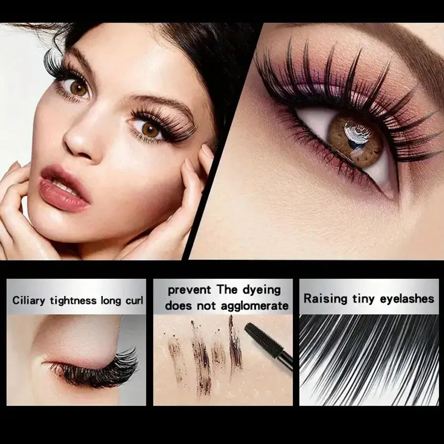 Waterproof 4D Mascara for Long Lasting Curl and Volume - Smarsty