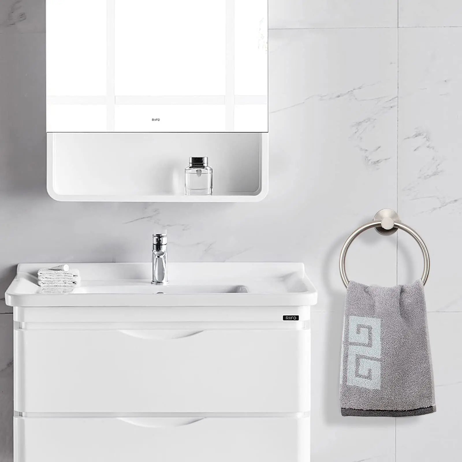 Modern Stainless Steel Towel Ring for Easy Storage - Smarsty