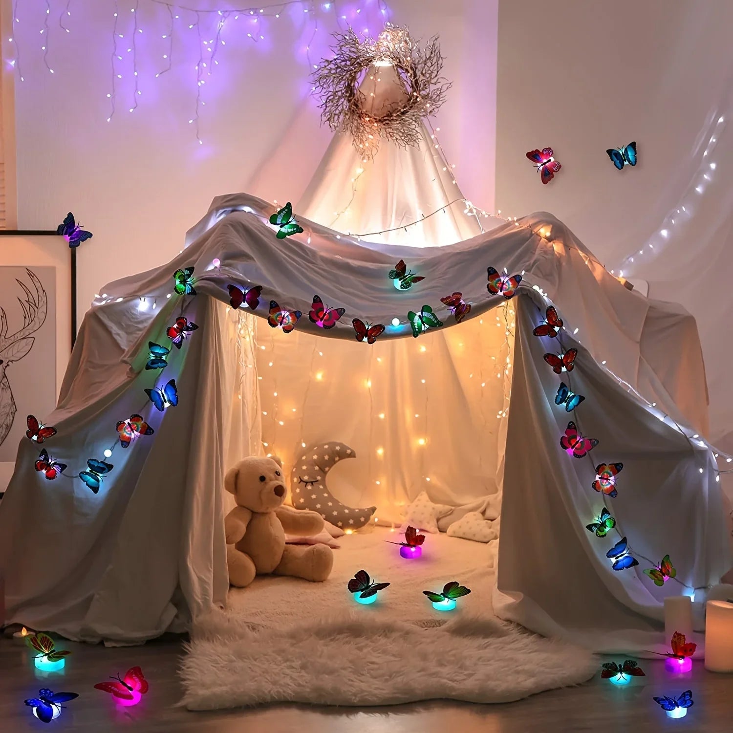 3D LED Butterfly Wall Stickers for Garden Decor - Smarsty