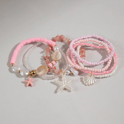 Bohemian Shell Beaded Bracelet Set for Women - Smarsty