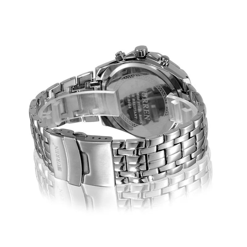 CURREN Men's Luxury Waterproof Stainless Steel Sports Watch - Smarsty