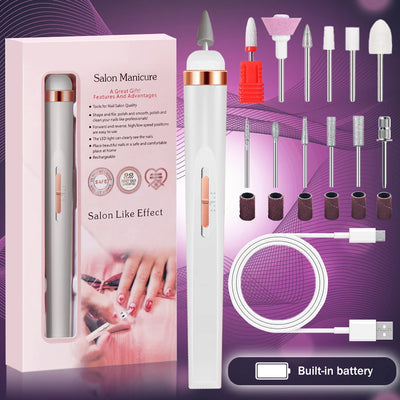 Portable 5 in 1 Electric Nail Drill Set for Professional Manicures - Smarsty