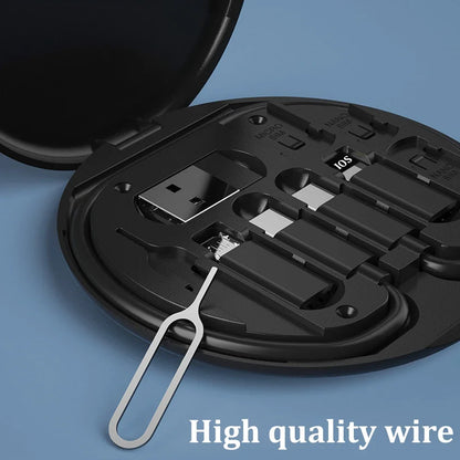 Multi USB Type C to C 60W Charging Adapter Cable Kit USB C to Lighting Conversion Set USB A & Type C to Micro/Type C/Lighting - Smarsty